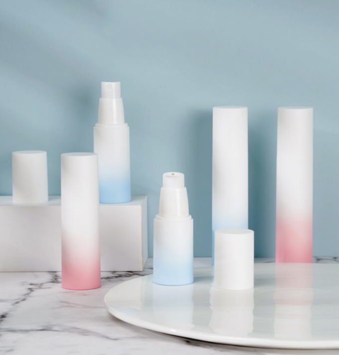 Замороженный безвоздушный лосьон распыляет пластиковый косметический градиент 50g 3.3*14.5cm контейнеров 0