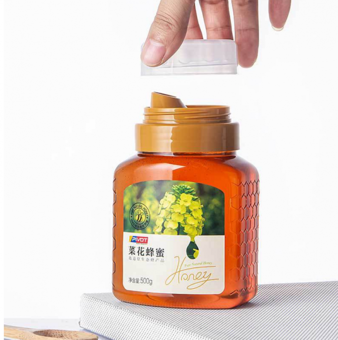 напиток меда 500g 700g пластиковый разливает многоразовые пластиковые опарникы по бутылкам Squeezable 5