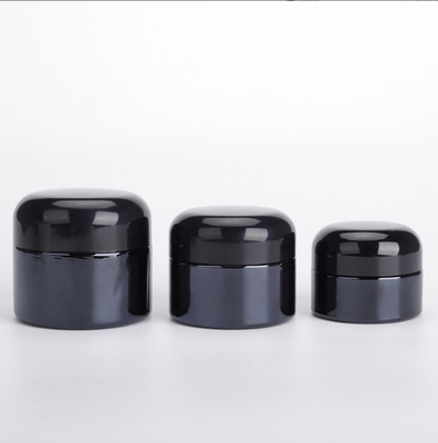 20g 30g 50g Black Eye Cream Jar With Lid Cosmetic Package Container Glass Cream Jar