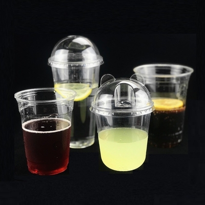 100F PLA Plastic 16 Oz Compostable Cold Cups Disposable BPA Free Non Toxic