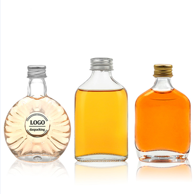 Wine Decanter Glass Storage Bottles Electroplating Surface Transparent 40ml 50ml