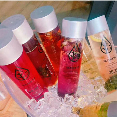 ISO9001 10.5oz To 26.5oz Crystal Glass Bottles Clear For Juice Beverage Cold Brew