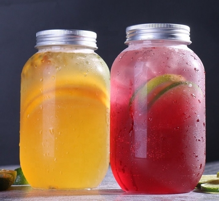 330ml 650ml Biodegradable Plastic Bottles PLA PET Bubble Tea Juice U Shaped