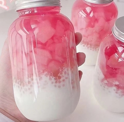 330ml 650ml Biodegradable Plastic Bottles PLA PET Bubble Tea Juice U Shaped
