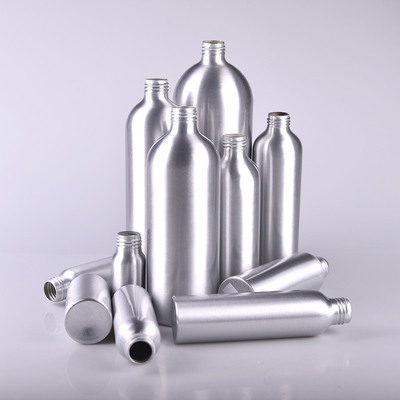 Silver Blue Aluminum Cosmetic Bottles Trigger Spray 0.6mm Thick ISO9001