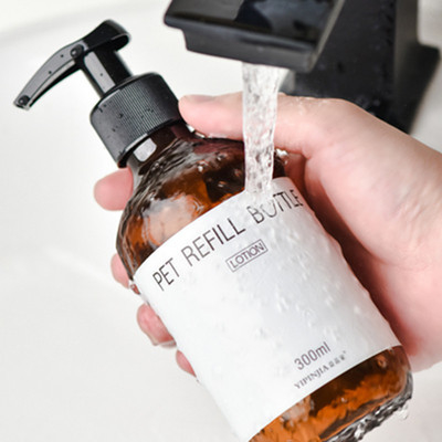 Custom Empty PLA  Plastic Bottles Cosmetic Shampoo Packaging