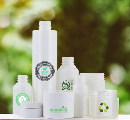 Custom Empty PLA  Plastic Bottles Cosmetic Shampoo Packaging