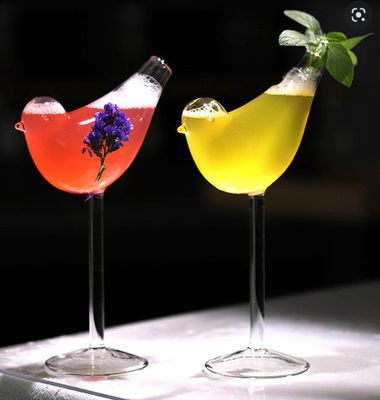 Good price Уникальная прозрачная бутылка стекла 201-300ml коктейля напитка сока формы птицы для магазина Адвокатуры онлайн