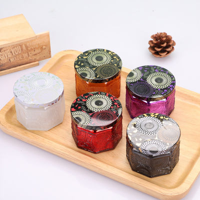 Good price Опарникы свечи восьмиугольника стеклянные выбитые опорожняют роскошный Multi цвет 4oz 8oz с крышкой онлайн